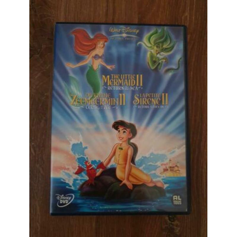 Disney dvd de kleine zeemeermin 1 & 2