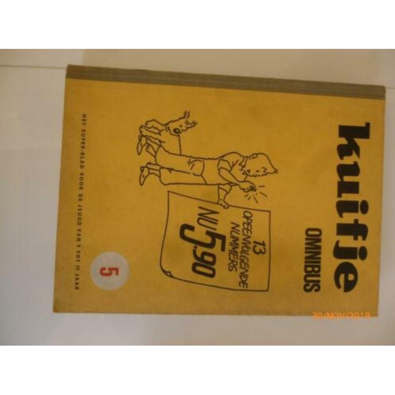 Kuifje Omnibus nr. 5,7 en 8. Weinig gelezen, bladzijden vast