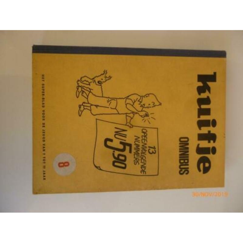 Kuifje Omnibus nr. 5,7 en 8. Weinig gelezen, bladzijden vast