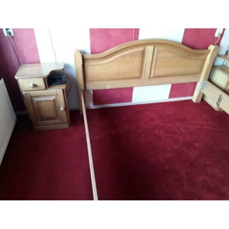 Bed ombouw 160 x 200 binne eiken patine