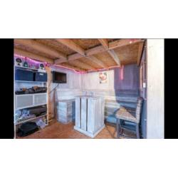 Houten paardenstal / tuinhuis 11m x 6m (zelf afbouwen)