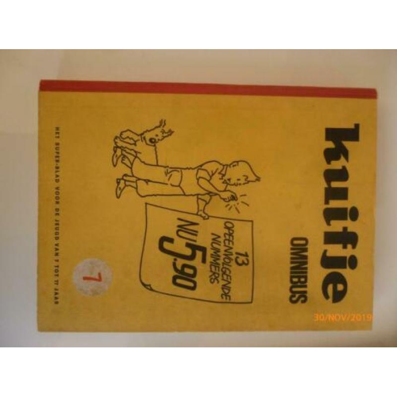 Kuifje Omnibus nr. 5,7 en 8. Weinig gelezen, bladzijden vast