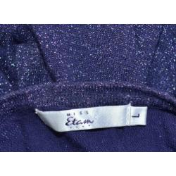 ETAM vest L glitter blauw