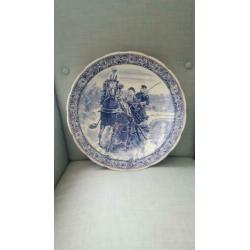 Oud Delfts blauw wandbord (39 cm)