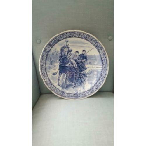 Oud Delfts blauw wandbord (39 cm)