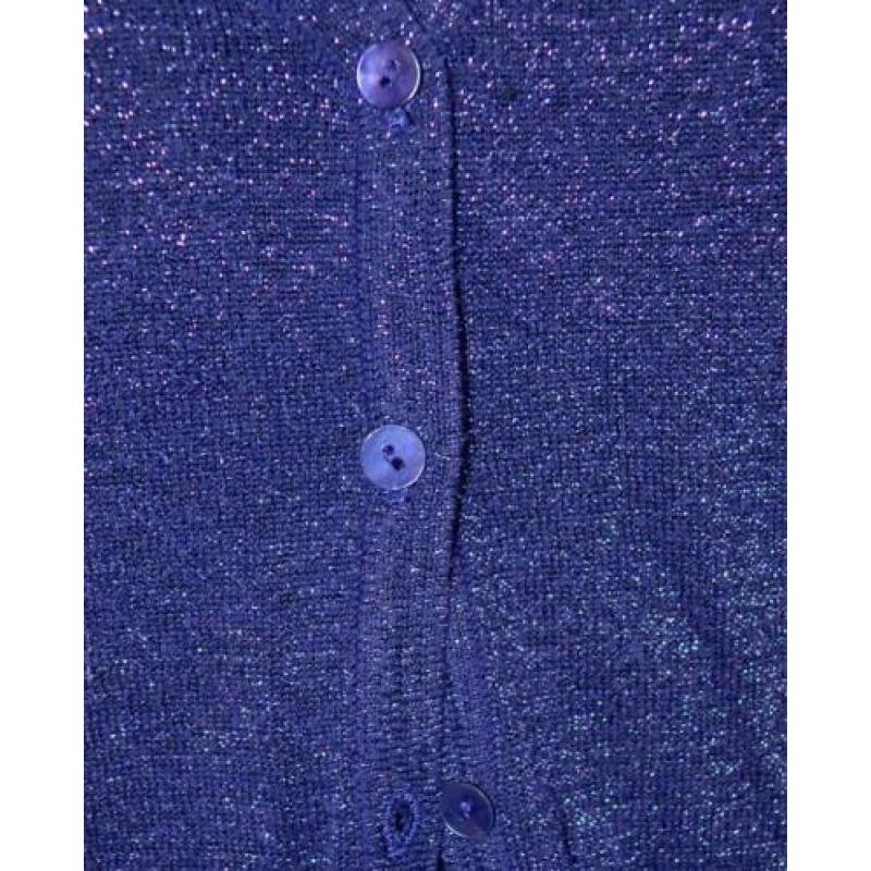 ETAM vest L glitter blauw