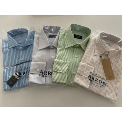 4 x Arrow Dresshirts Maat 40 Regular Fit! (gratis verzenden