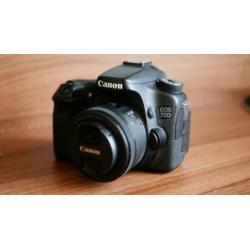 CANON 70D incl 4 lenzen en flitser
