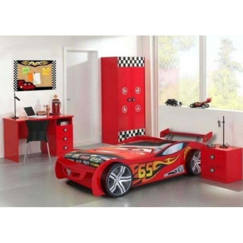 Autobed | Le Mans | Rood of Wit | Bed | Gratis Bodem