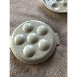 Le Creuset slakkenschaaltjes wit gietijzer met emaille izgst