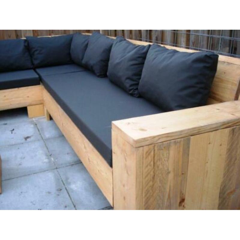 Nieuwe steigerhouten loungebank
