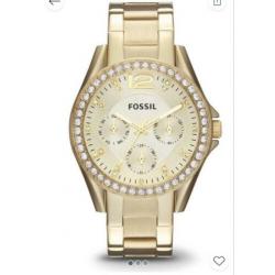Gouden Fossil Horloge Nieuw!