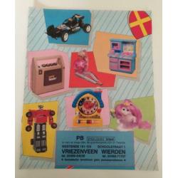 Speelgoed folder catalogus PB 1987 incl MOTU Mask GI Joe MLP