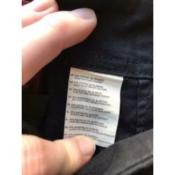 LOGG 42 H&M zgan zwarte broek hoog water katoen