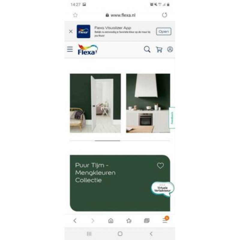 flexa creations muurverf nieuw puur tijm