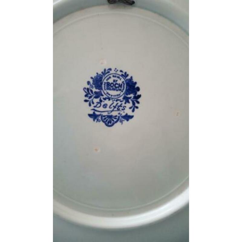 Oud Delfts blauw wandbord (39 cm)