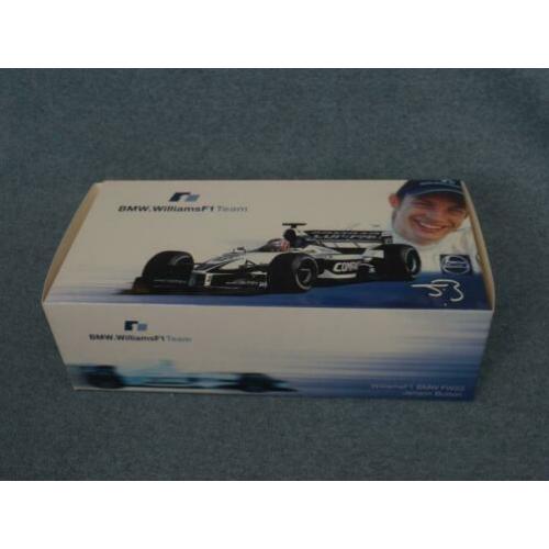 F1 Williams BMW FW22 Jenson Button DEALER uitgave 1:18