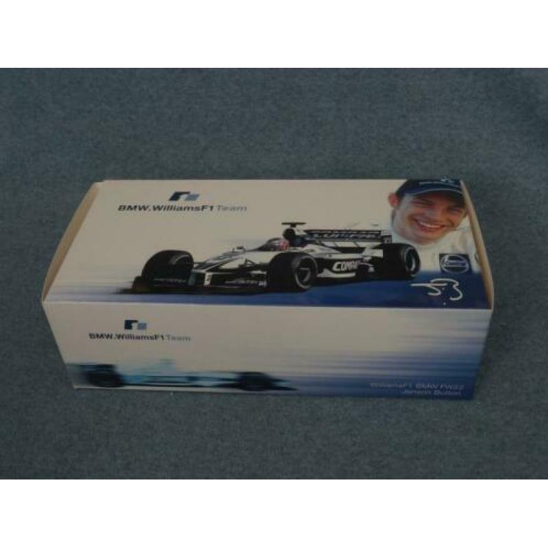F1 Williams BMW FW22 Jenson Button DEALER uitgave 1:18