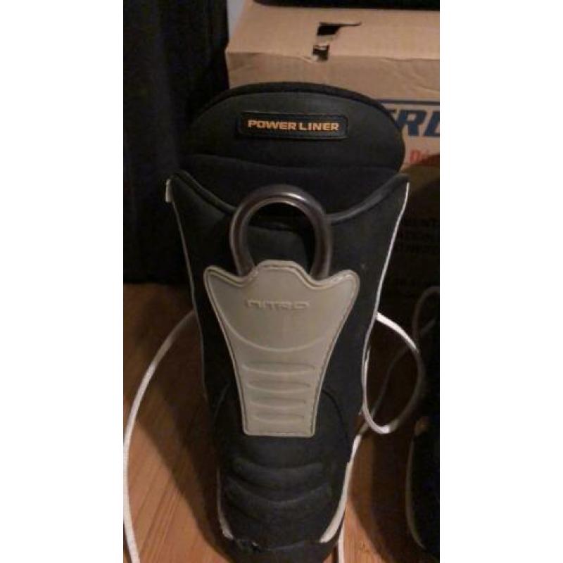 Snowboard schoenen Nitro Power Line (zwart met grijs+geel)