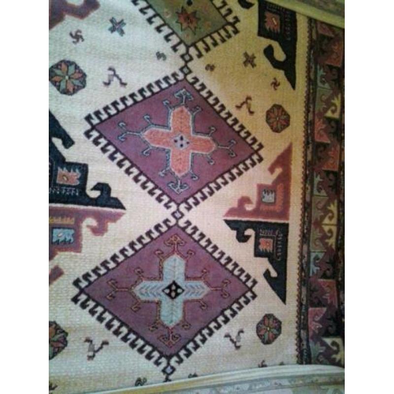 Vloerkleed vintage oosters kazak 160 x 120 cm Saran Turkije