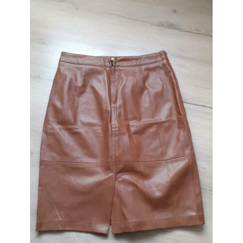 Leren rok maat M, Stradavarius