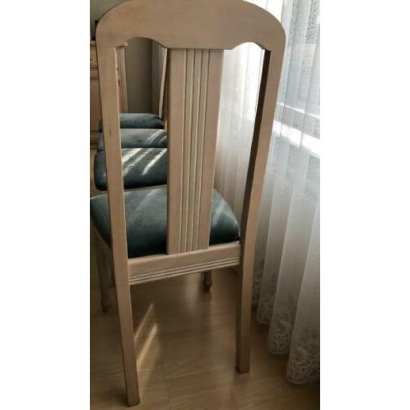 Houten stoelen, set van 4