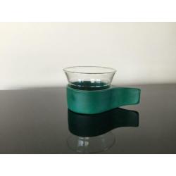Retro zeldzame theeglazen (3x) Schott Mainz Jena Glass