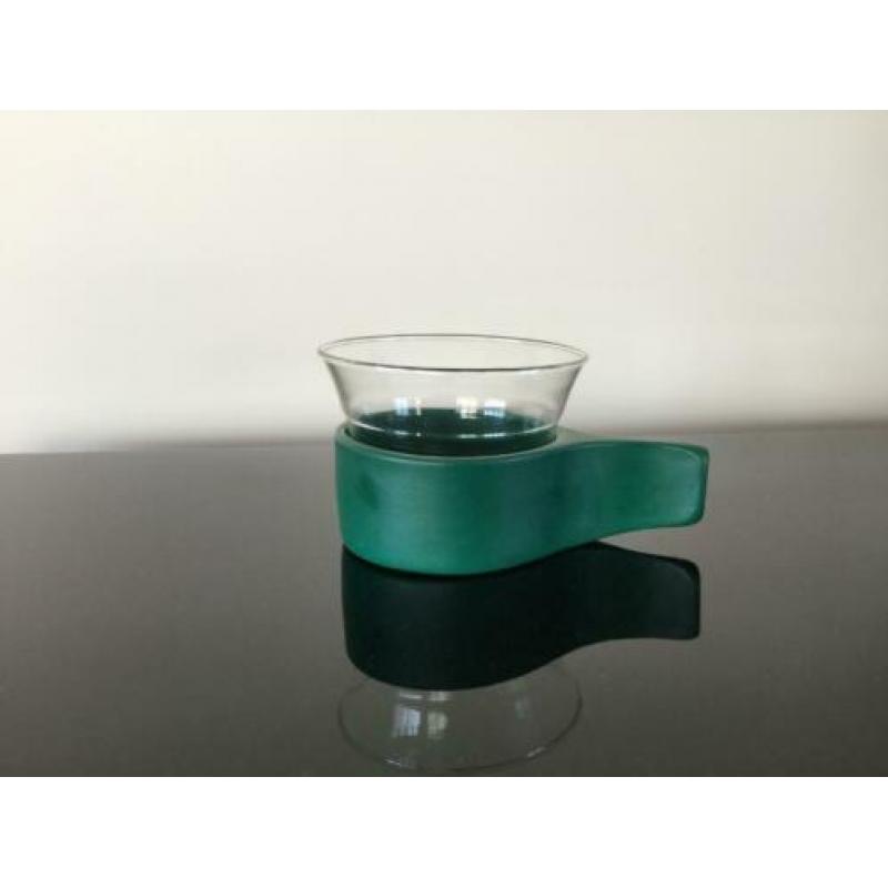 Retro zeldzame theeglazen (3x) Schott Mainz Jena Glass