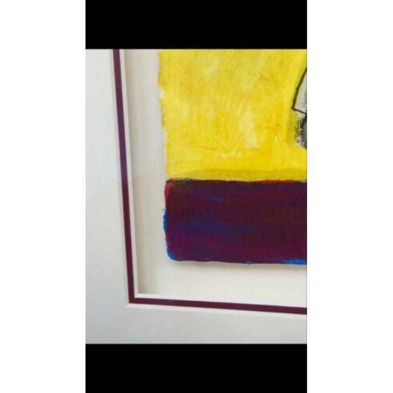Corneille, originele aquarel, prachtig ingelijst -TOP-