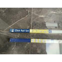 Click Rail Set schilderij ophangsysteem compleet 2 meter wit