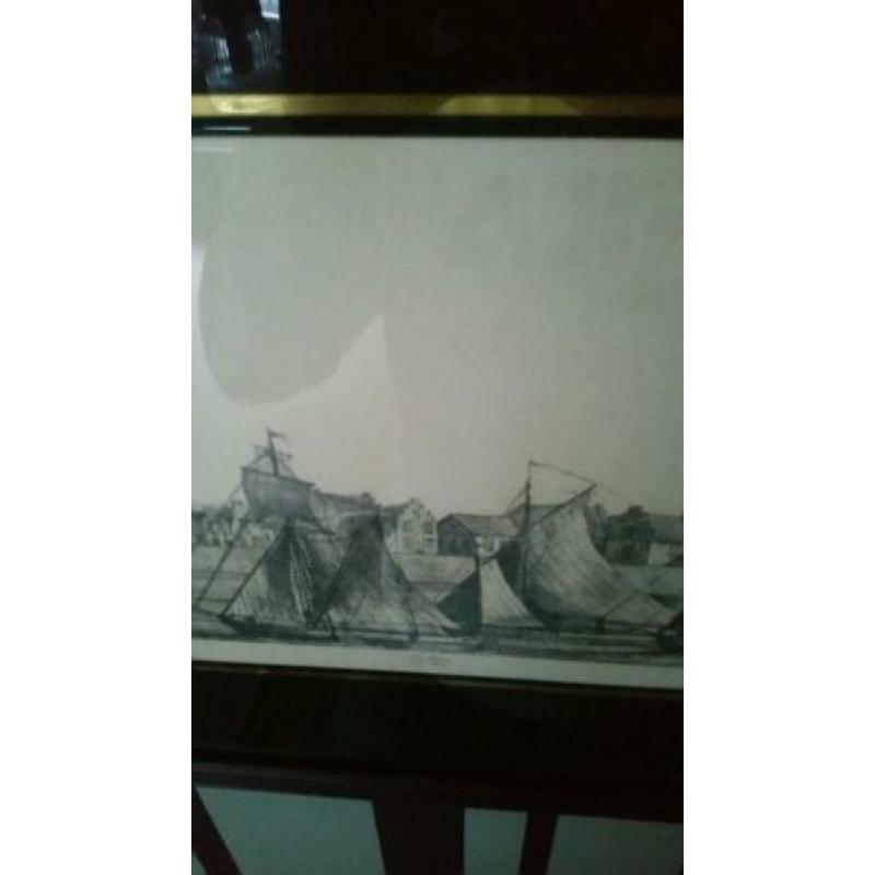 Mooie pen tekening van de waalkade Nijmegen!
