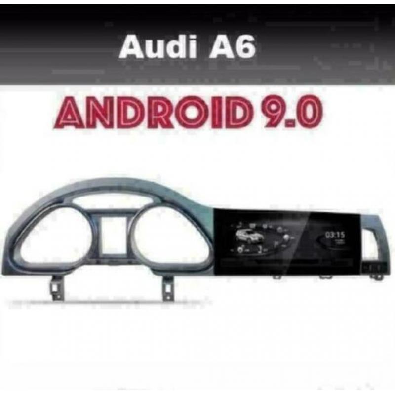 Audi A6 2005-2011 navigatie android 9.0 wifi dab+ 10,25'' hd