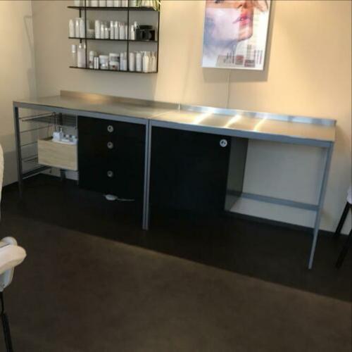 Ikea,zwart,met kast,roltafel(2)h90/b126/d64,5