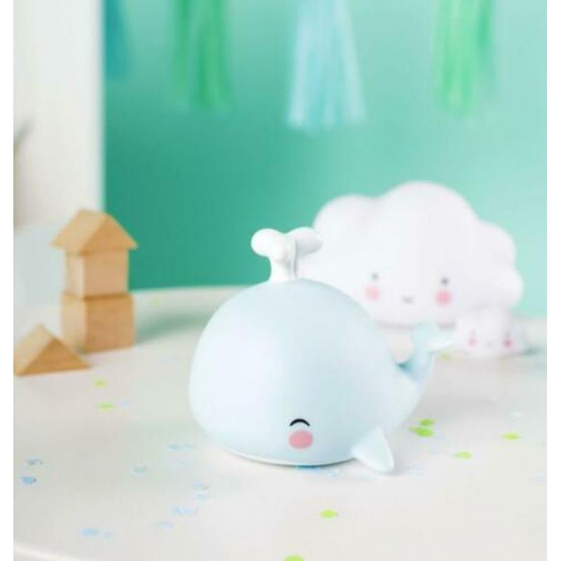 Nachtlamp Lamp Walvis Blauw A Little Lovely Company