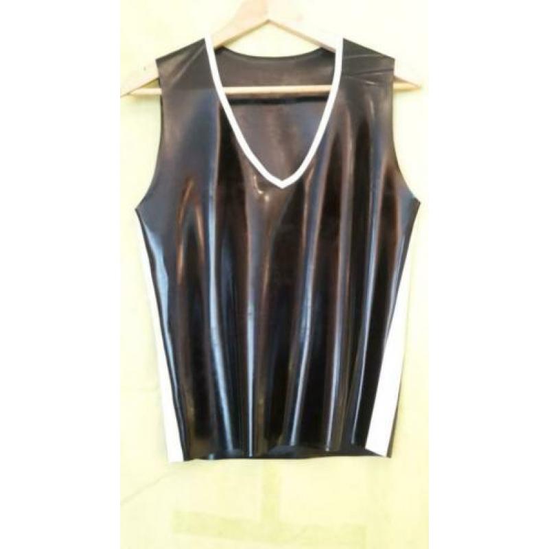 latex top heren, maat small, Wasteland, Toxic, Bitch