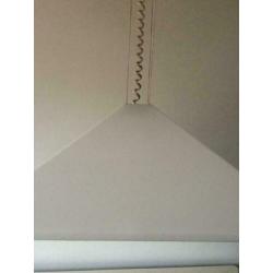 Vintage XL Harco Loor pyramide hanglamp wit perspex 80s