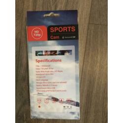 Sports cam videocamera HD 720p
