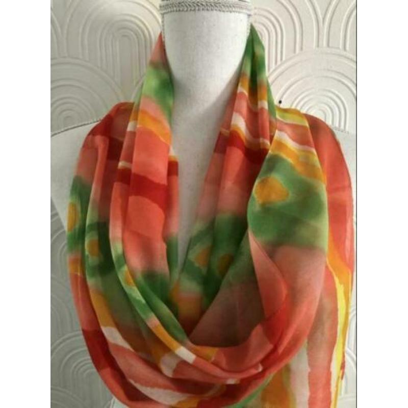 Polyester sjaal - 39x156 cm - geprint