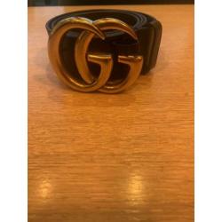 Zwarte leren ECHTE !! Gucci riem. Zo goed als nieuw.