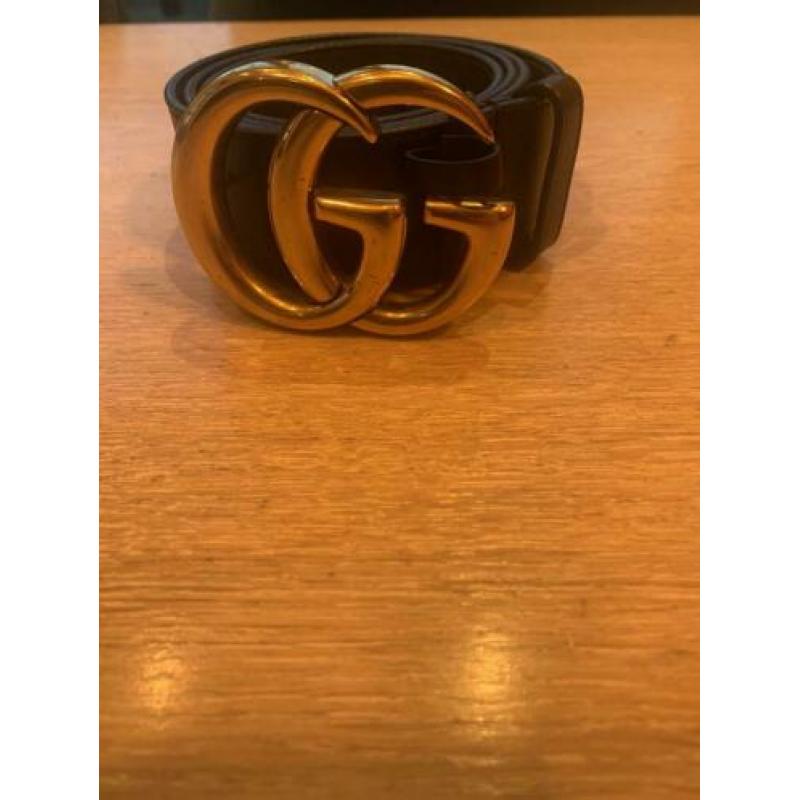 Zwarte leren ECHTE !! Gucci riem. Zo goed als nieuw.