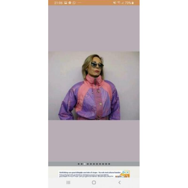 Skipak, ski overall retro, carnaval, dames maat M