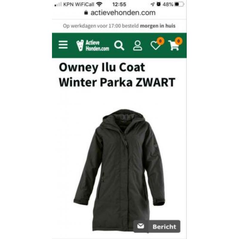 Owney winter parka Ilu maat XL