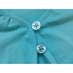 Mexx aqua blauw bolero vestje mt 134 140