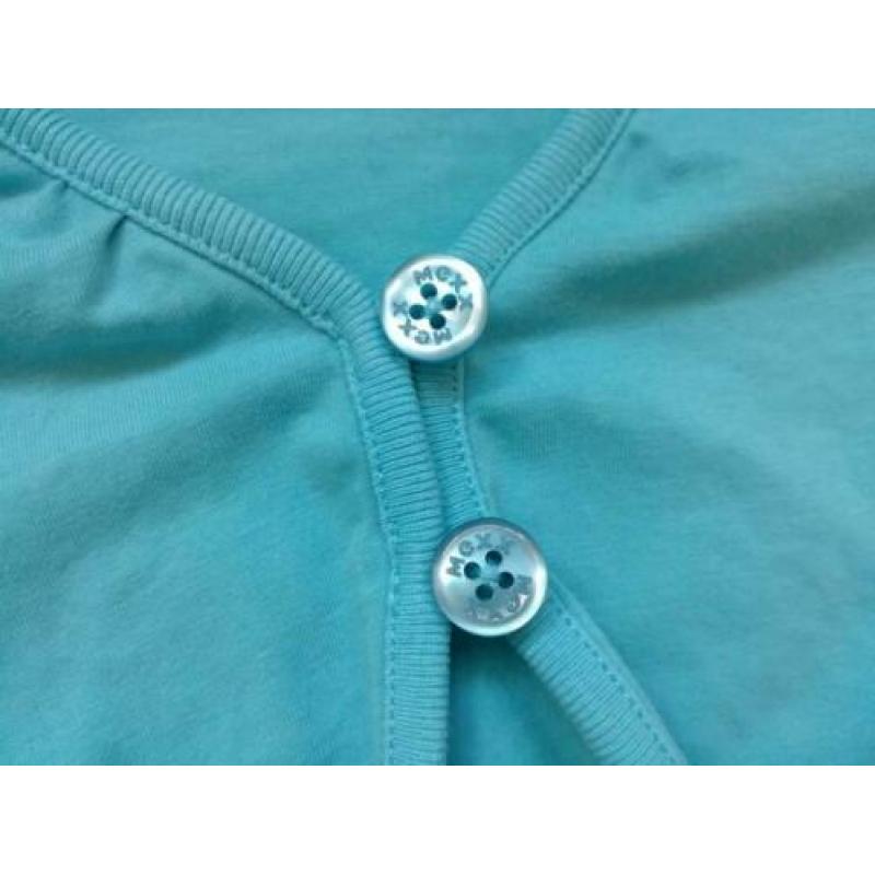 Mexx aqua blauw bolero vestje mt 134 140
