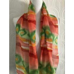 Polyester sjaal - 39x156 cm - geprint