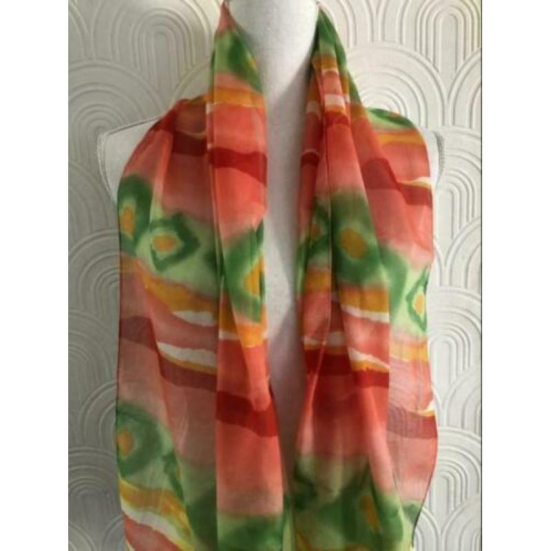 Polyester sjaal - 39x156 cm - geprint