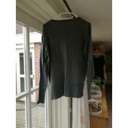 Miss Etam katoenen grijs vestje mt. XL