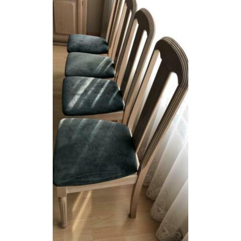 Houten stoelen, set van 4