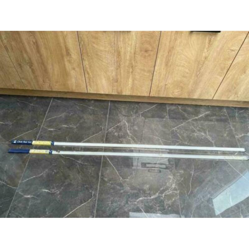 Click Rail Set schilderij ophangsysteem compleet 2 meter wit