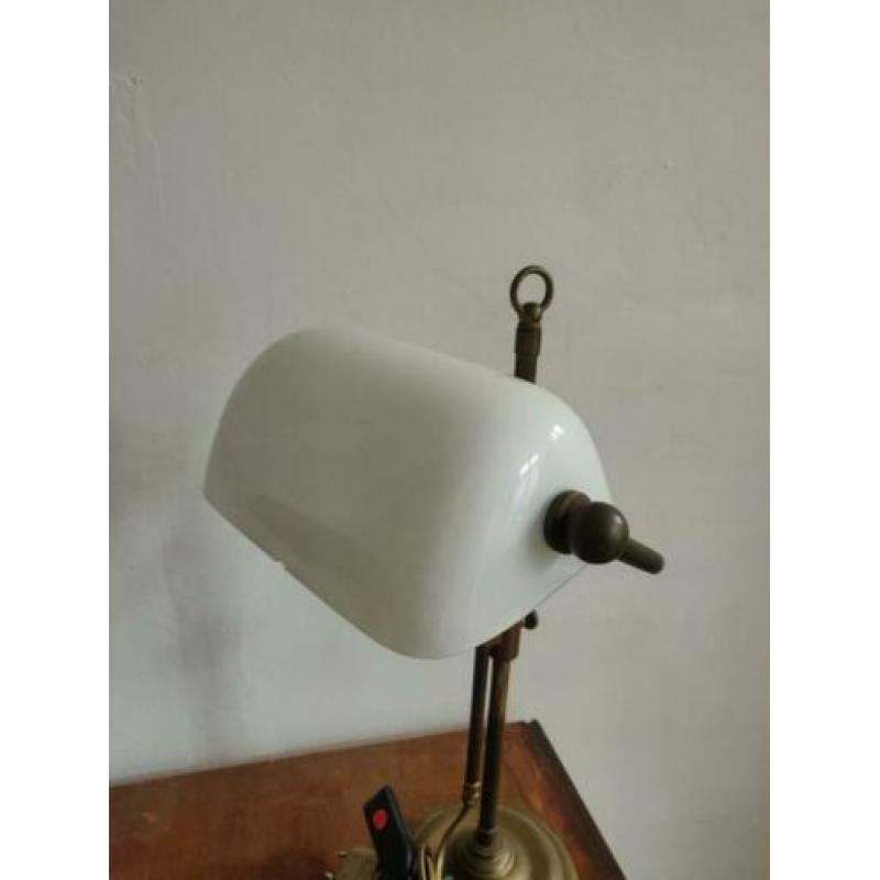 bankier lamp notaris lamp wit glas